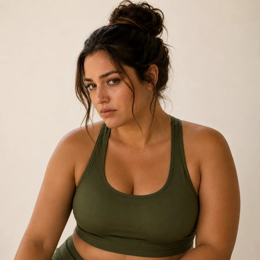 Mujer insatisfecha con su cuerpo